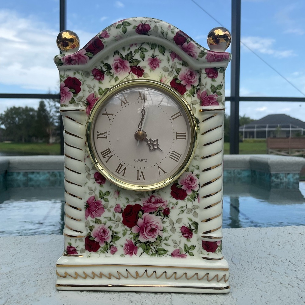 Vintage Porcelain Mantel mainstayClock